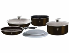 BerlingerHaus sada hrncov 9ks CLICK & COOK BH-7041 Shiny Black