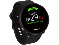 Polar Unite Black S-L Silikonarmband mit Dornschließe