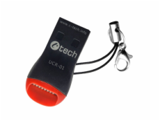 Čtečka karet C-tech UCR-01, USB 2.0 TYPE A, micro SD