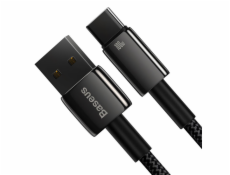 Kábel Baseus Tungsten Gold USB na USB-C, 100W, 1m (čierny)