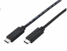 Kabel C-TECH USB 3.2, Type-C (CM/CM), PD 100W, 20Gbps, 2m, černý