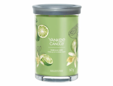 Svíčka ve skleněném válci Yankee Candle, Vanilka s limetkami, 567 g