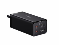 Baseus Nabíjačka do siete GaN5 Pro 2x USB-C/USB-A/HDMI 67W kábel 1.5m/USB-C kábel 1m čierna