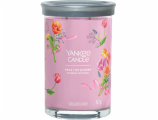 Svíčka ve skleněném válci Yankee Candle, Ručně vázané květiny, 567 g