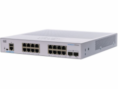 Cisco switch CBS350-16T-2G, 16GbE RJ45, 2xSFP, fanless - REFRESH