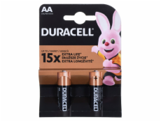 Alkalické baterie DURACELL BASIC AA/LR6 K2 - blistrová karta 2 kusy