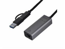 Adaptér USB UNITEK UNITEK UNITEK USB-A/C na RJ45 2,5 g Ethernet