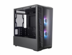 Cooler Master case MasterBox MB320L, aRGB, mATX, Mid Tower, černá, bez zdroje, ARGB ovladač