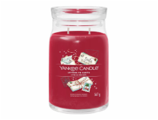 Svíčka ve skleněné dóze Yankee Candle, Vánoční přání, 567 g