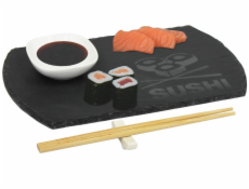 EXCELLENT Sushi set porcelán/břidlice/bambus sada 4ks KO-210000220