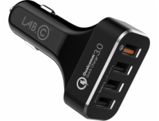 Lab.C Lab.C 4port Quick Car Charger Charger - Black