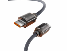 Kabel USB-C na USB-C Toocki TXCTT1- SJ01-B, 1m, FC 100W (černý)