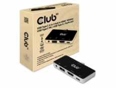 Club3D hub pro mobilní telefony USB Type C 4-in-1 Hub to HDMI™ 4K60Hz USB Type C PD / USB Type A / Audio jack