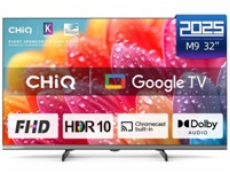 CHiQ L32FM9E TV 32 , FHD, LED, metalická bezrámečková, Smart, Google TV, HDR, Chromecast