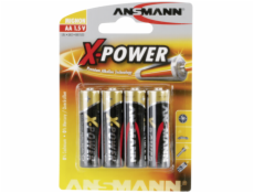 1x4 Ansmann Alkaline Mignon AA LR 6 X-Power