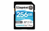 Kingston 256GB SecureDigital Canvas Go! Plus (SDXC) Card, 170R 90W Class 10 UHS-I U3 V30