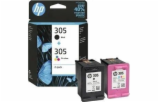 HP 6ZD17AE 2-Pack BK/3-colors No. 305