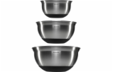 Brabantia Mixing Bowl Set steel matt black,    1, 1.6 & 3 litre