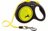 Flexi Automatic Leash Flexi Neon Reflect TAPE L 5M